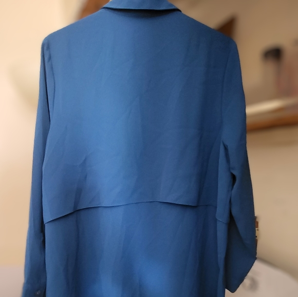 J.Jill Blue Blouse - Picture 3 of 12